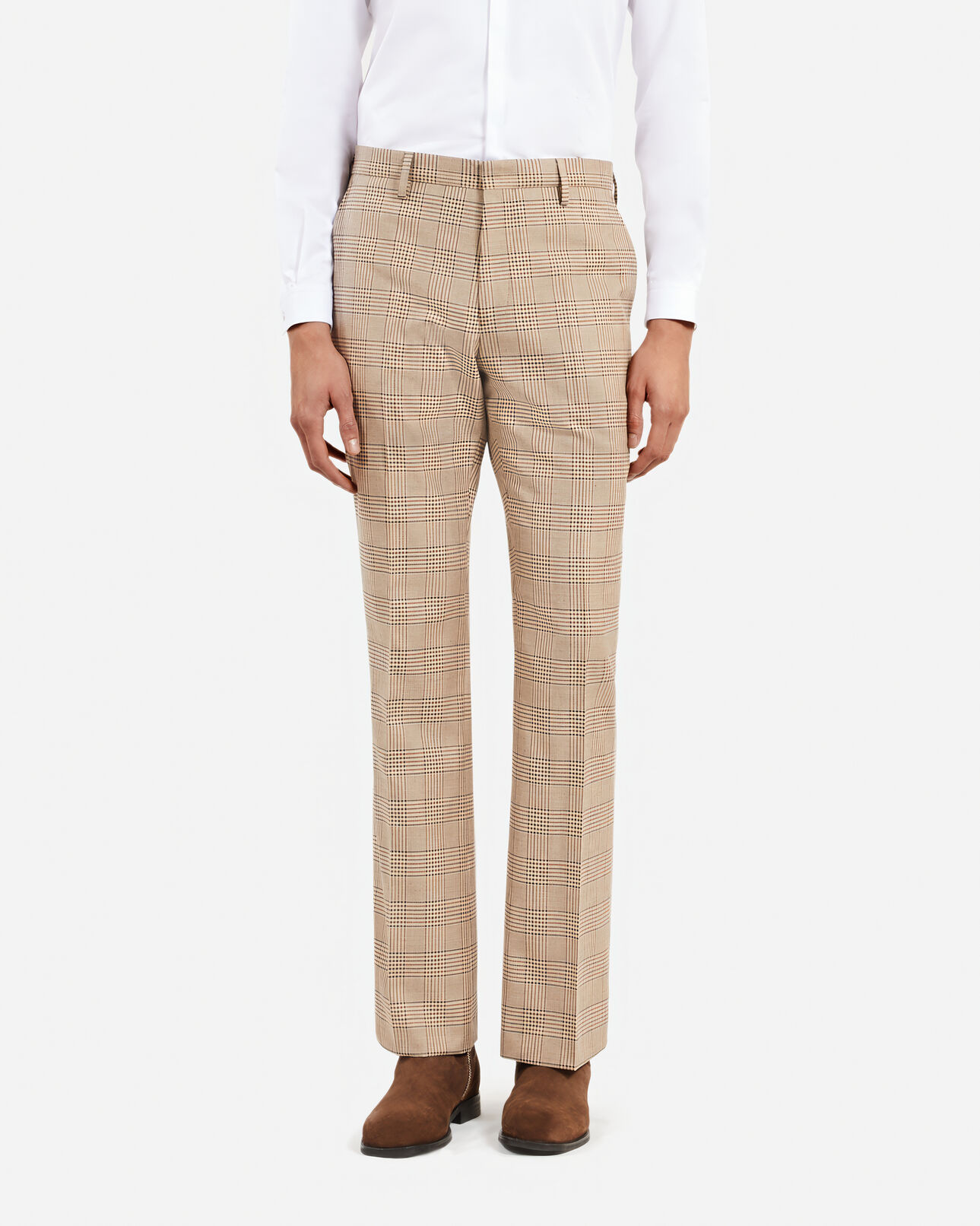 The Kooples HERREN BEIGE-BROWN anzughose prince of wales beige