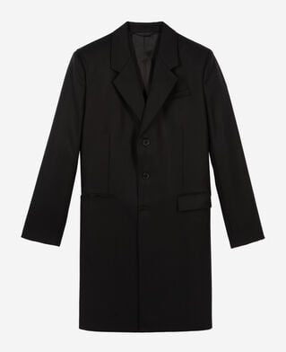 The Kooples HOMME BLACK manteau en laine noir