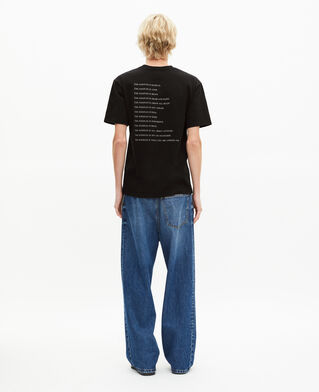 The Kooples MEN BLACK what is denim t-shirt black