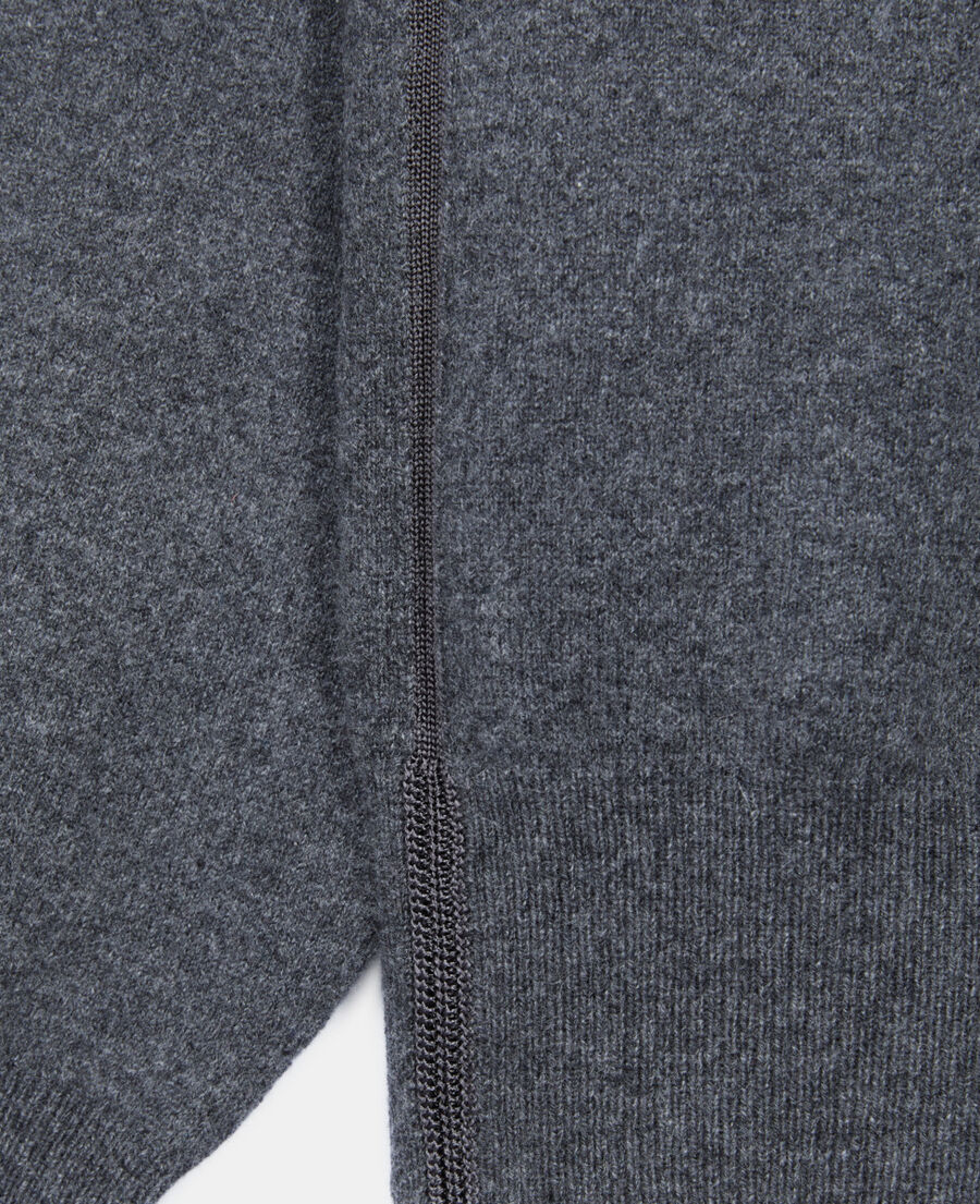 The Kooples HOMME ANTHRACITE MELANGE pull en cachemire gris