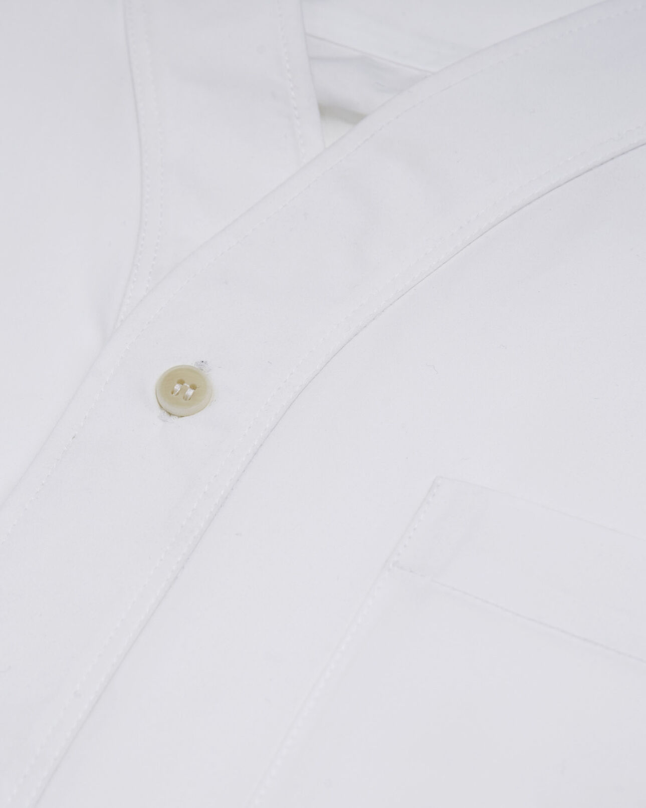 The Kooples MEN WHITE shirt with baseball collar