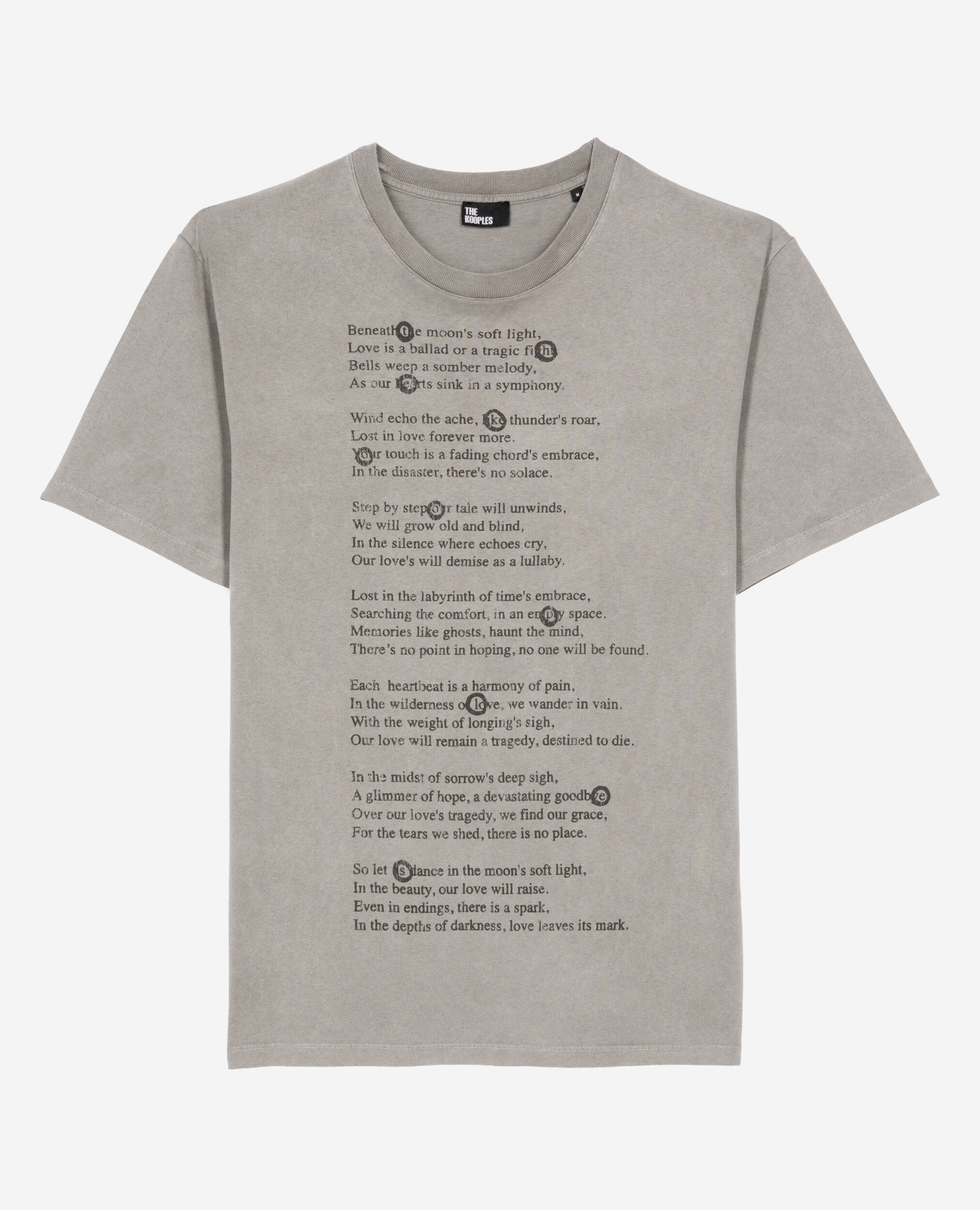 T-shirt à sérigraphie gris, GREY MELANGE, hi-res image number null