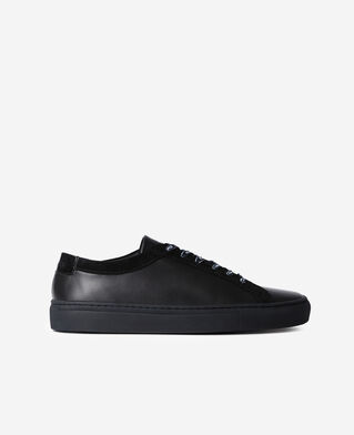 The Kooples F BLACK black leather sneakers