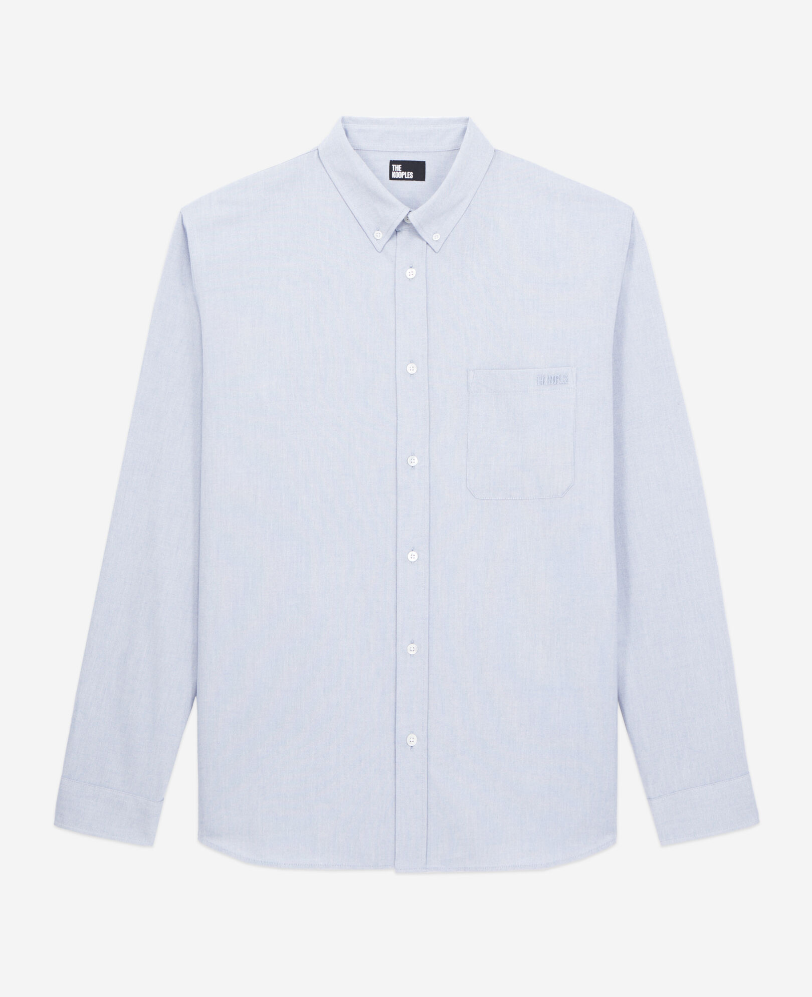 The Kooples MEN LIGHT BLUE blue oxford shirt