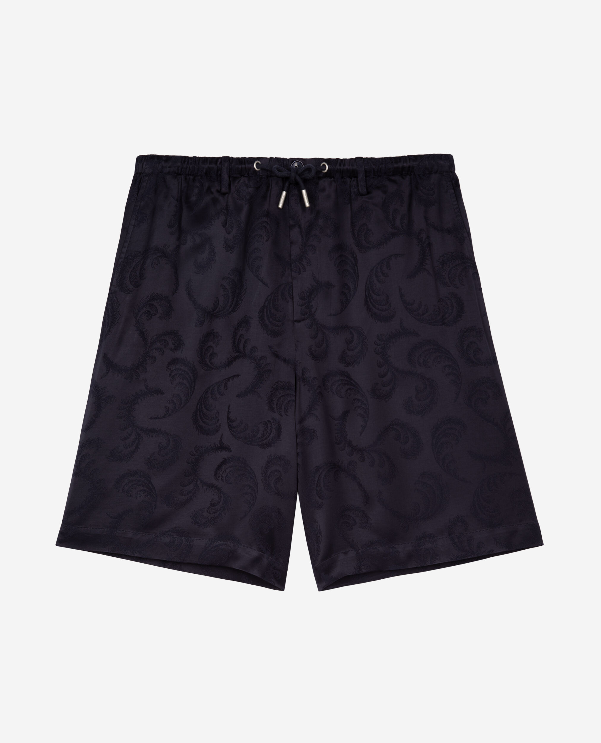Navy jacquard shorts, NAVY, hi-res image number null