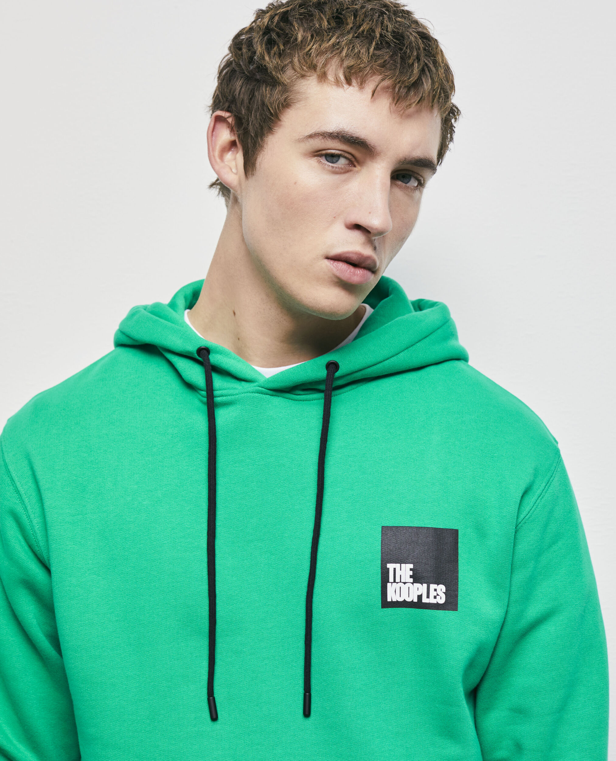 Sweatshirt à logo vert, GREEN, hi-res image number null