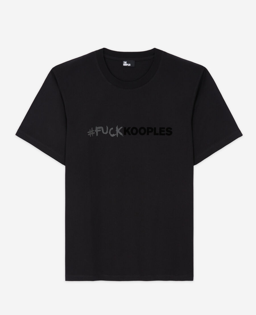 black logo t-shirt