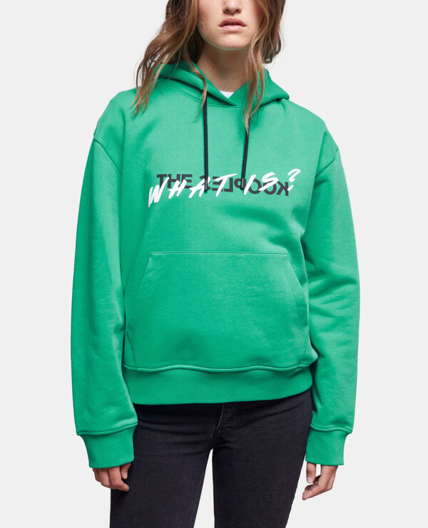 The Kooples FEMME GREEN sweatshirt what is vert