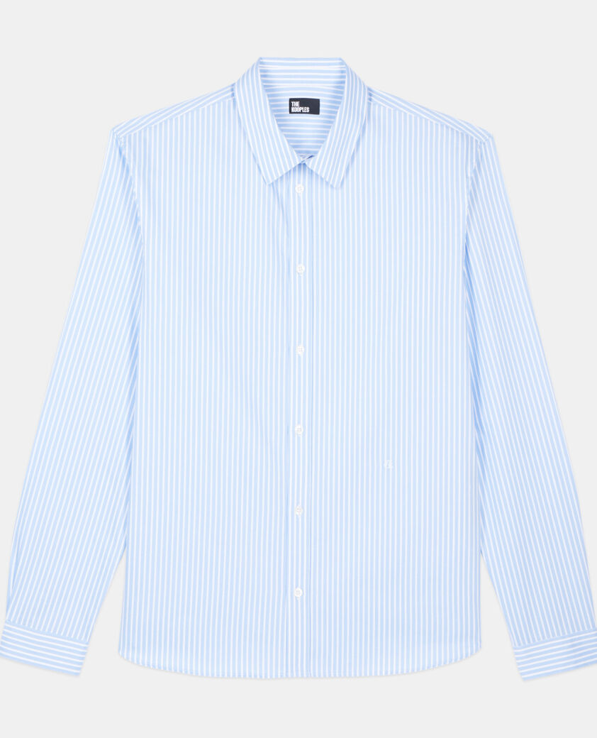 The Kooples MEN BLUE WHITE formal striped shirt