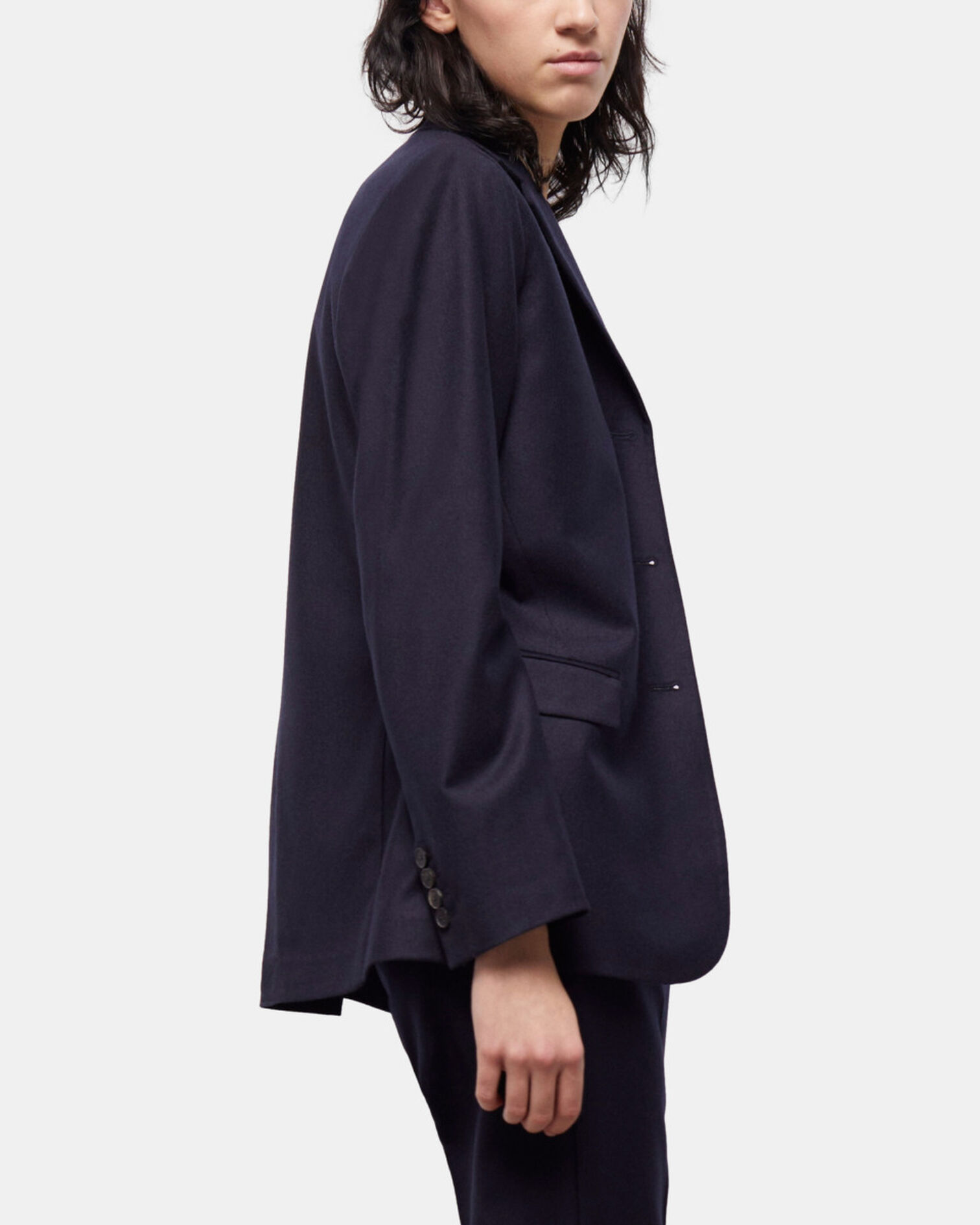 Blaue Anzugjacke aus Wolle, NAVY, hi-res image number null