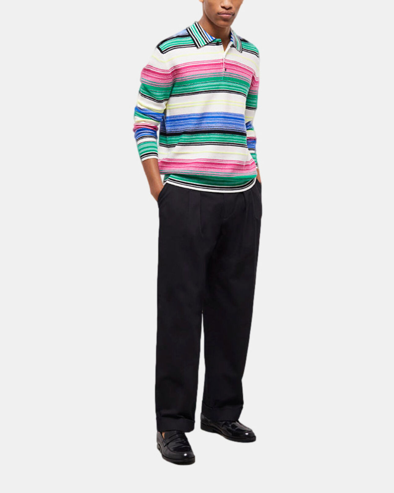 The Kooples MEN MULTICOLOR wool printed sweater