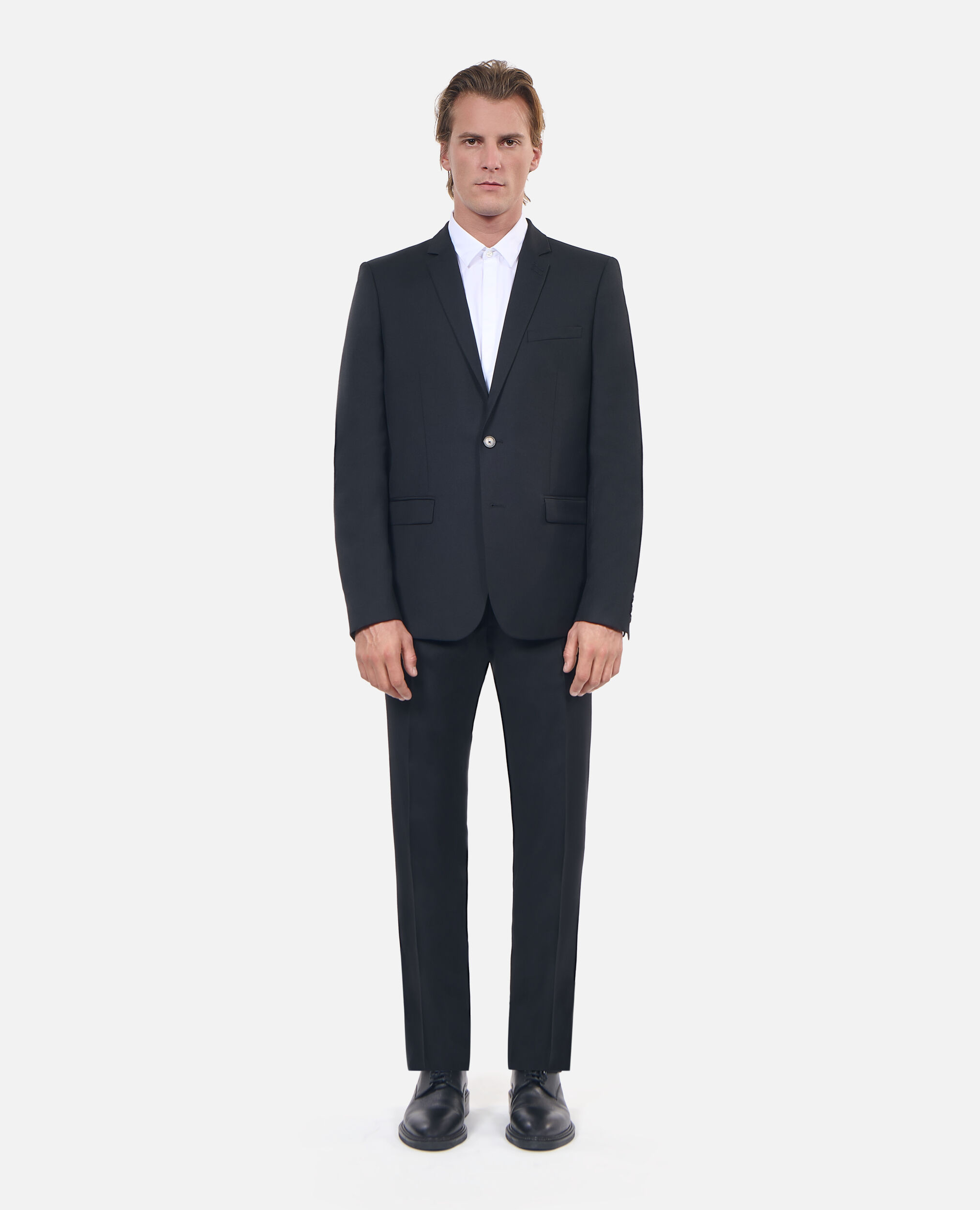 Black wool suit jacket, BLACK, hi-res image number null