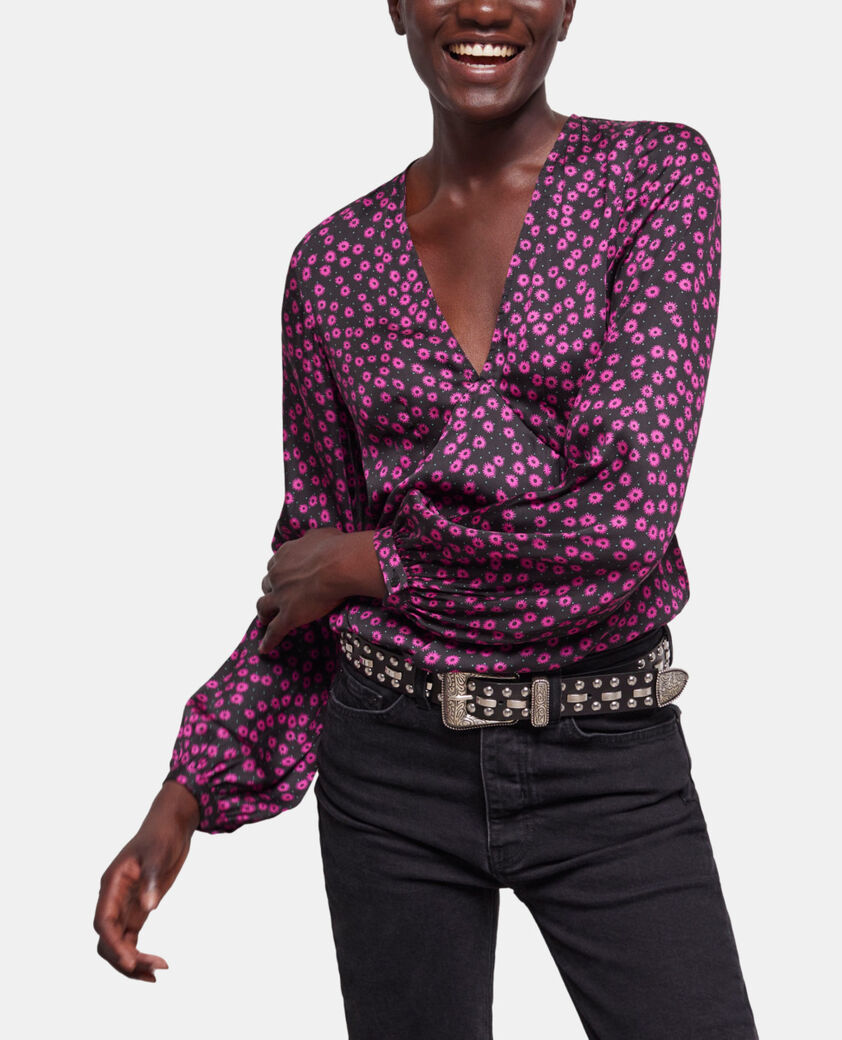 The Kooples WOMEN PINK printed top