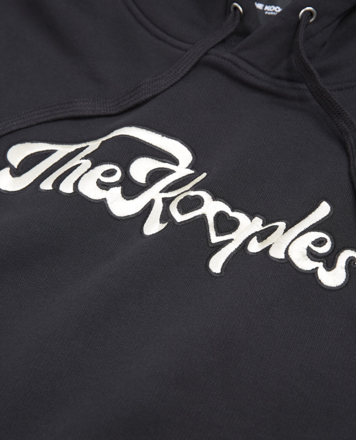 Black cotton sweatshirt The Kooples heart logo The Kooples