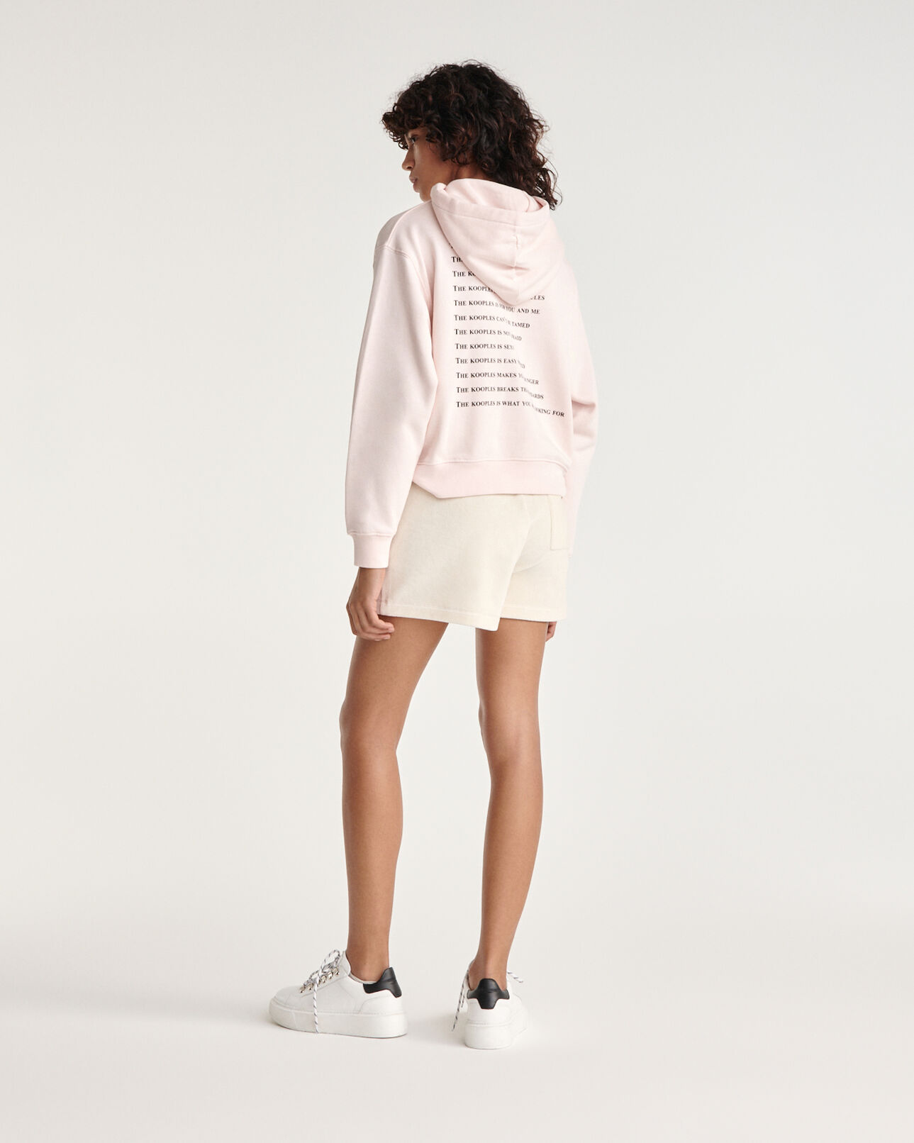 The Kooples FEMME PINK sweat rose sérigraphie what is