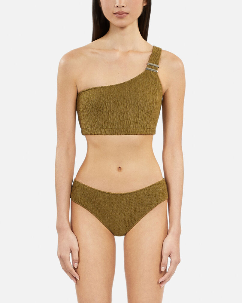 The Kooples FEMME KAKI haut de maillot de bain the kooples x luz asymétrique kaki