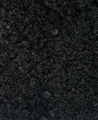 The Kooples DAMEN BLACK mantel in pelzoptik schwarz