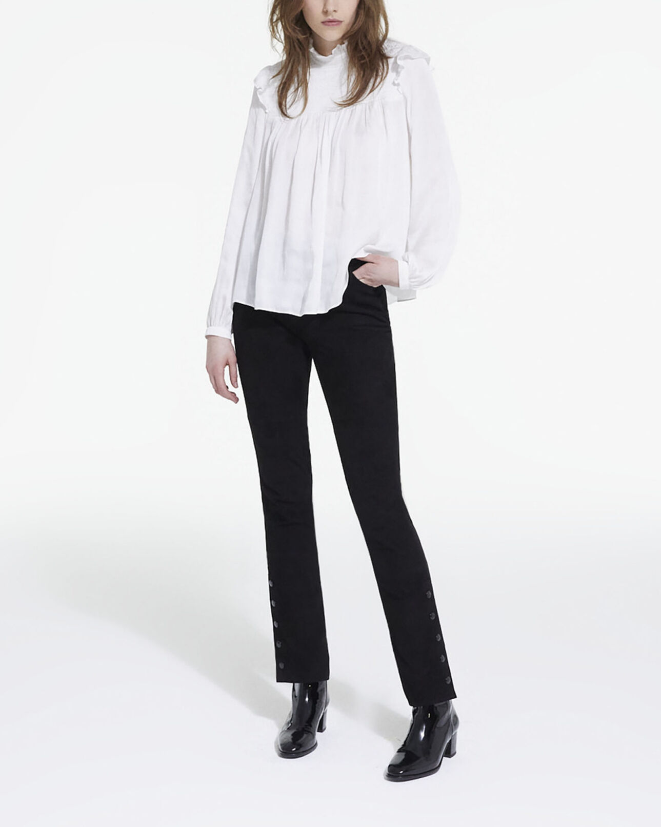 The Kooples DAMEN WHITE weißes top