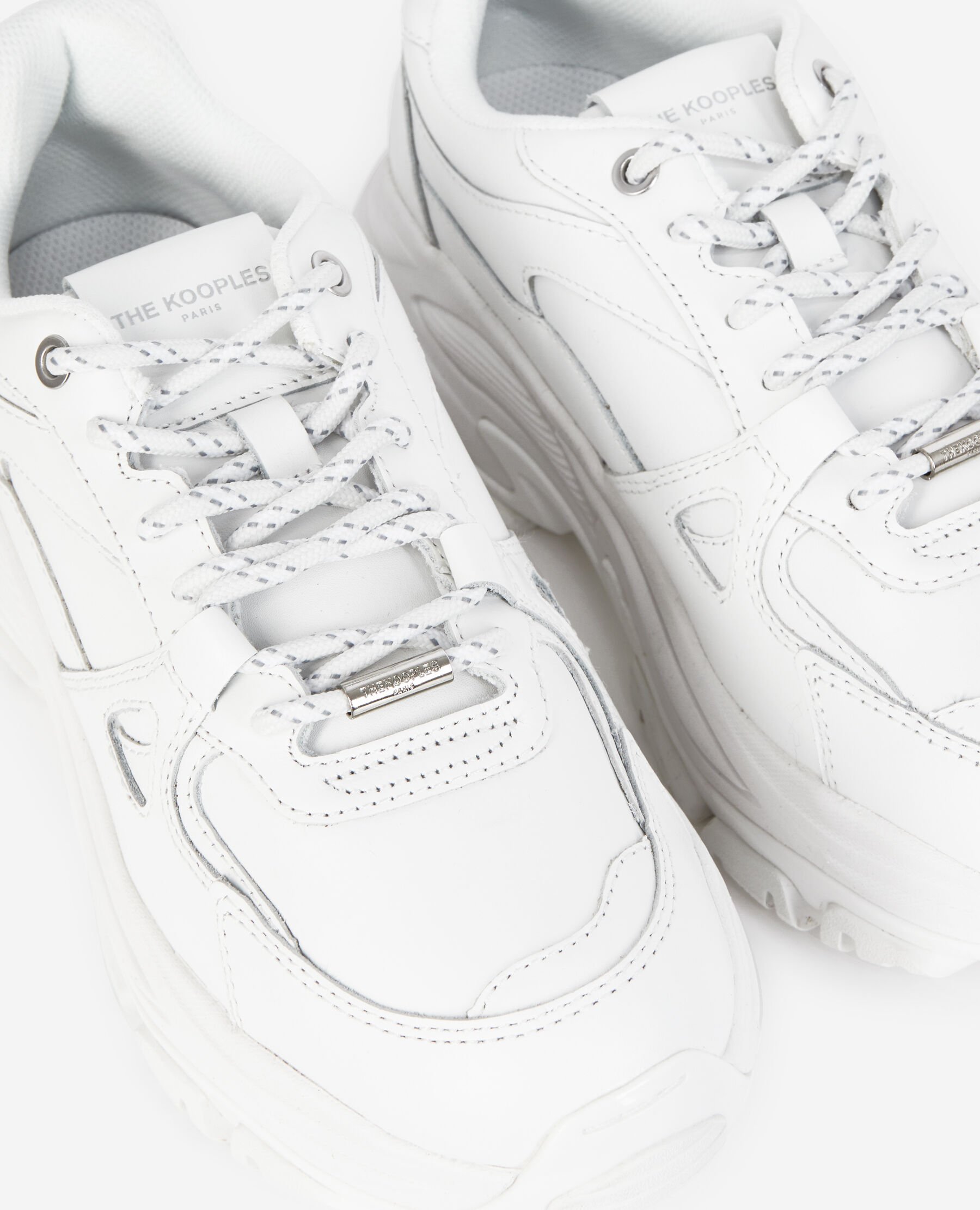 Platform white outlet sneakers leather