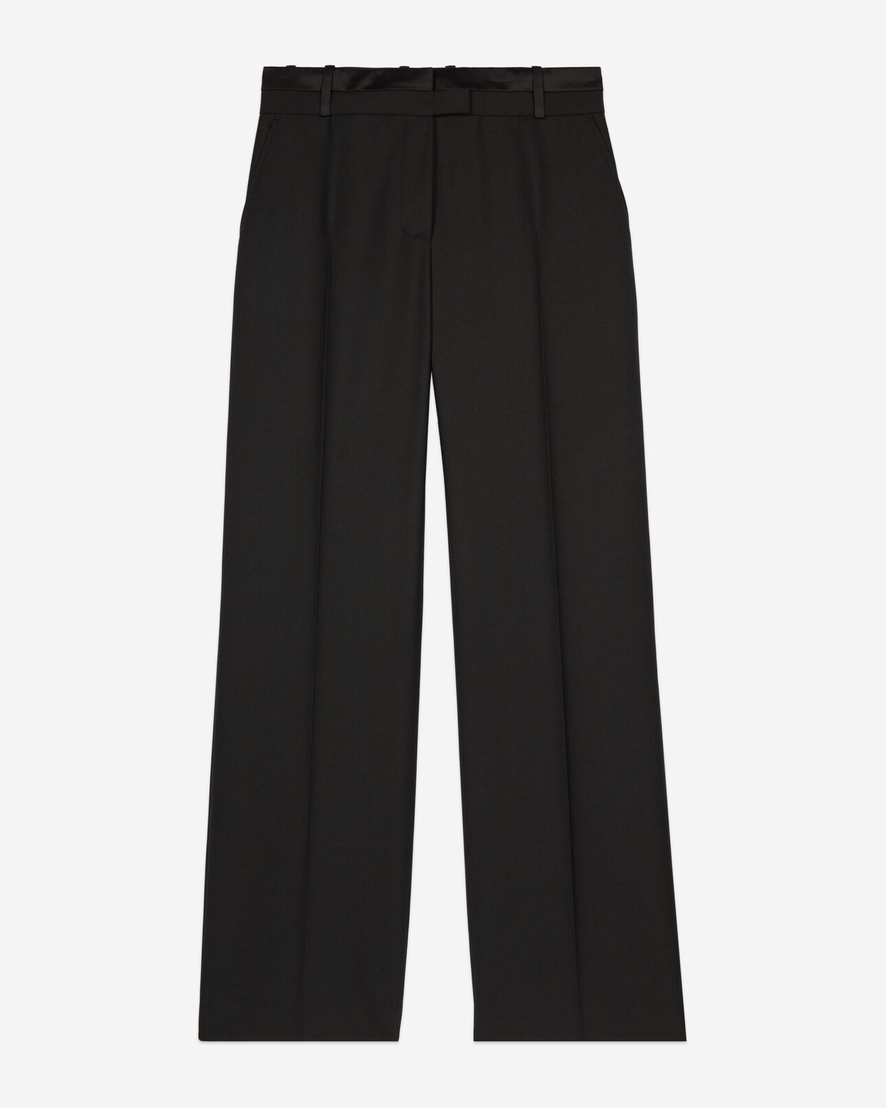 The Kooples WOMEN BLACK black wide-leg suit trousers