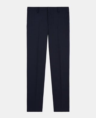 The Kooples HOMME NAVY pantalon de costume en laine bleu marine