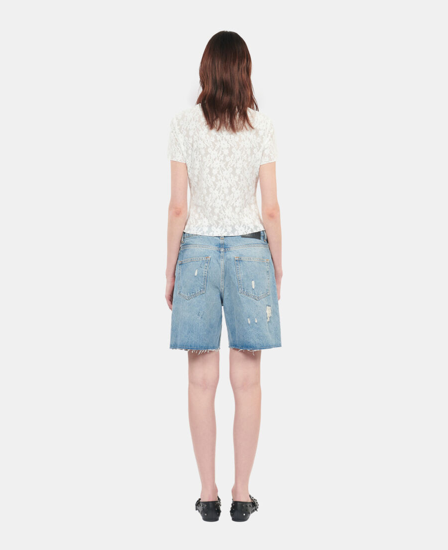 The Kooples F ECRU ecru lace top