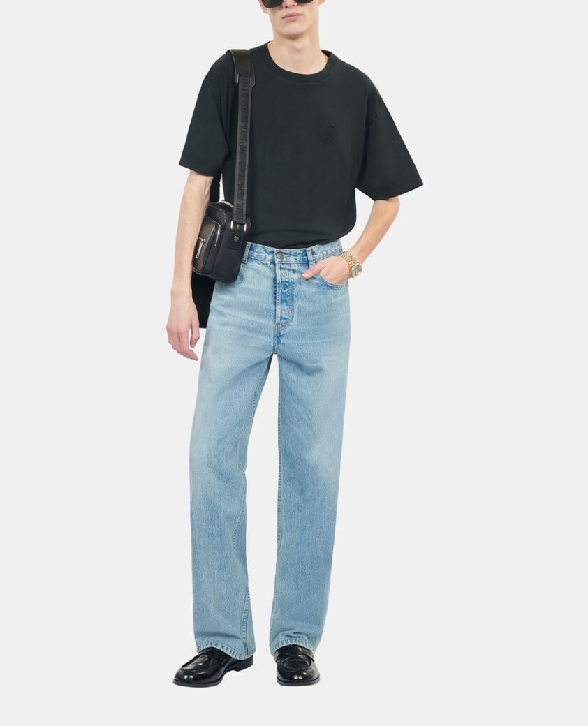 The Kooples H BLACK WASHED black logo t-shirt