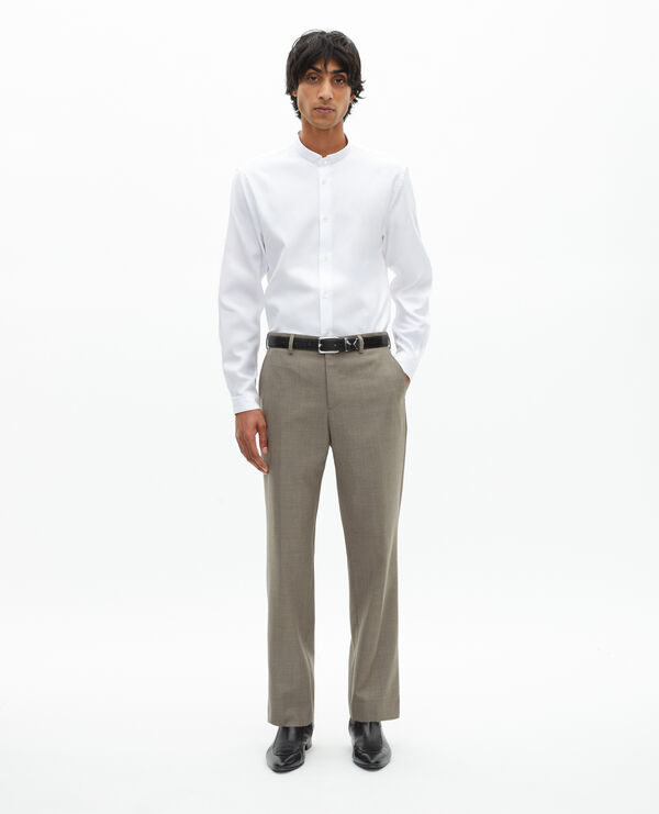 The Kooples MEN WHITE formal shirt with white collar