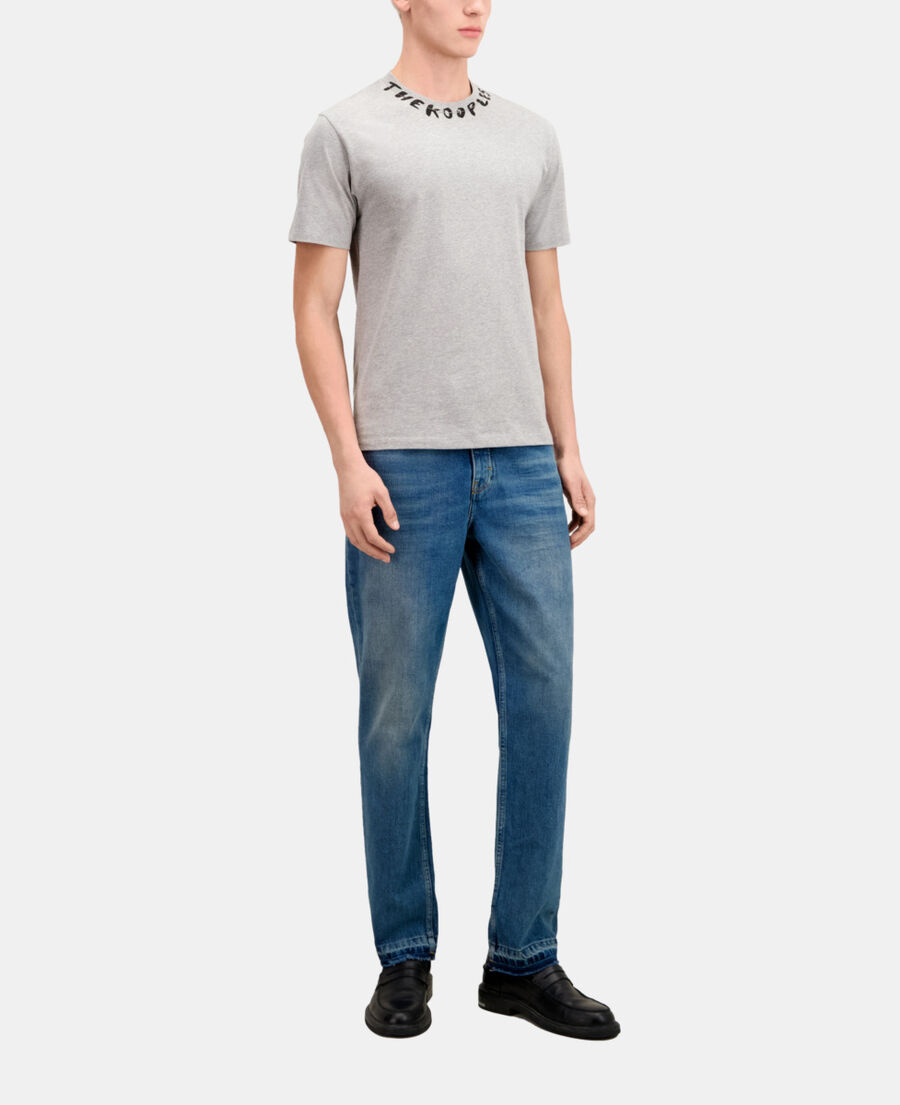 men's grey t-shirt with logo