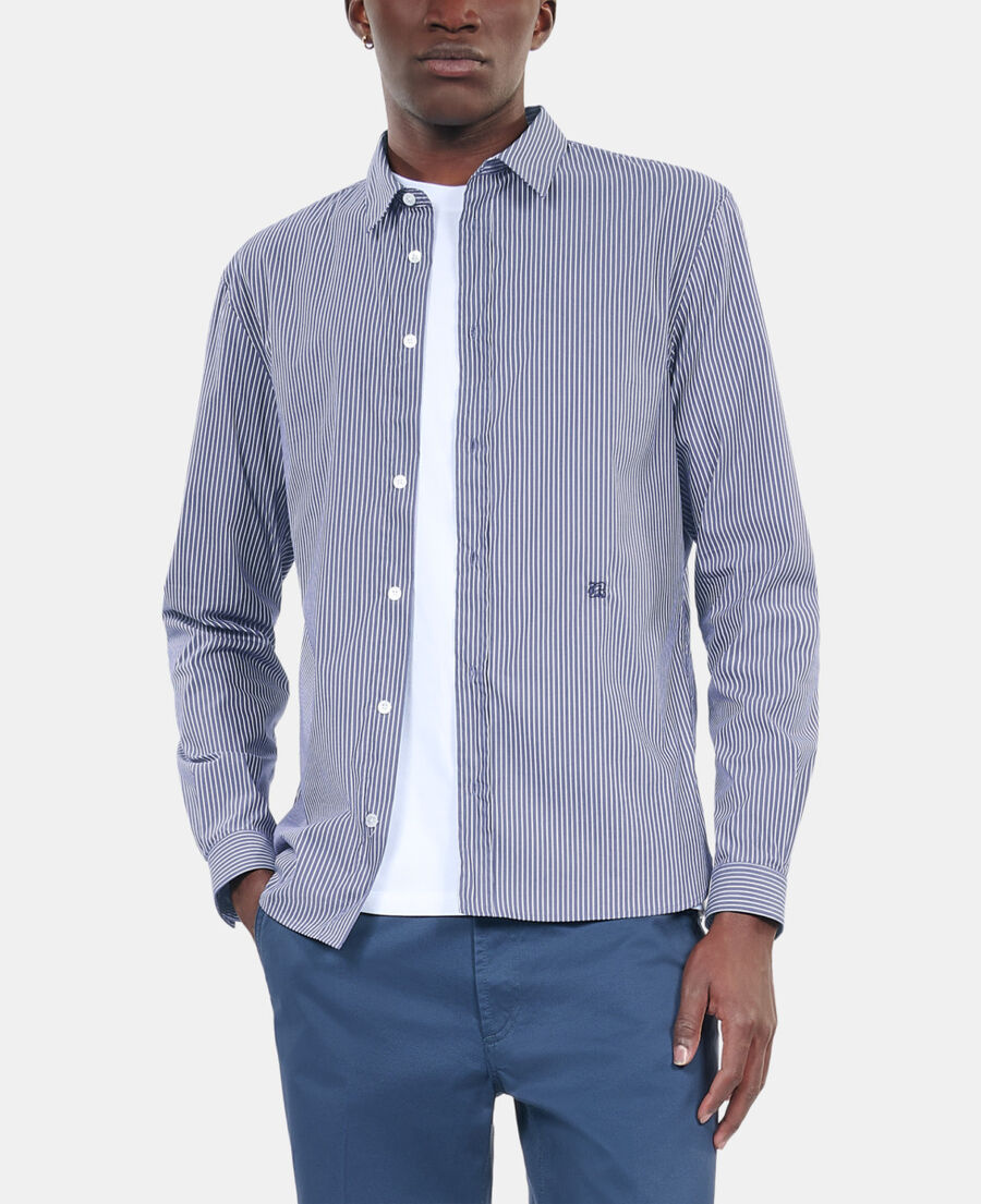 The Kooples MEN NAVY / WHITE striped shirt