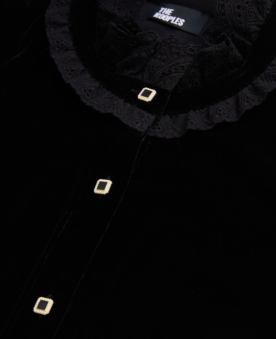 black velvet shirt