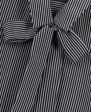 The Kooples F BLACK WHITE striped silk shirt