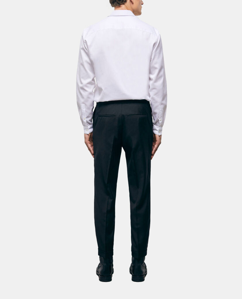 The Kooples MEN BLACK black wool pants
