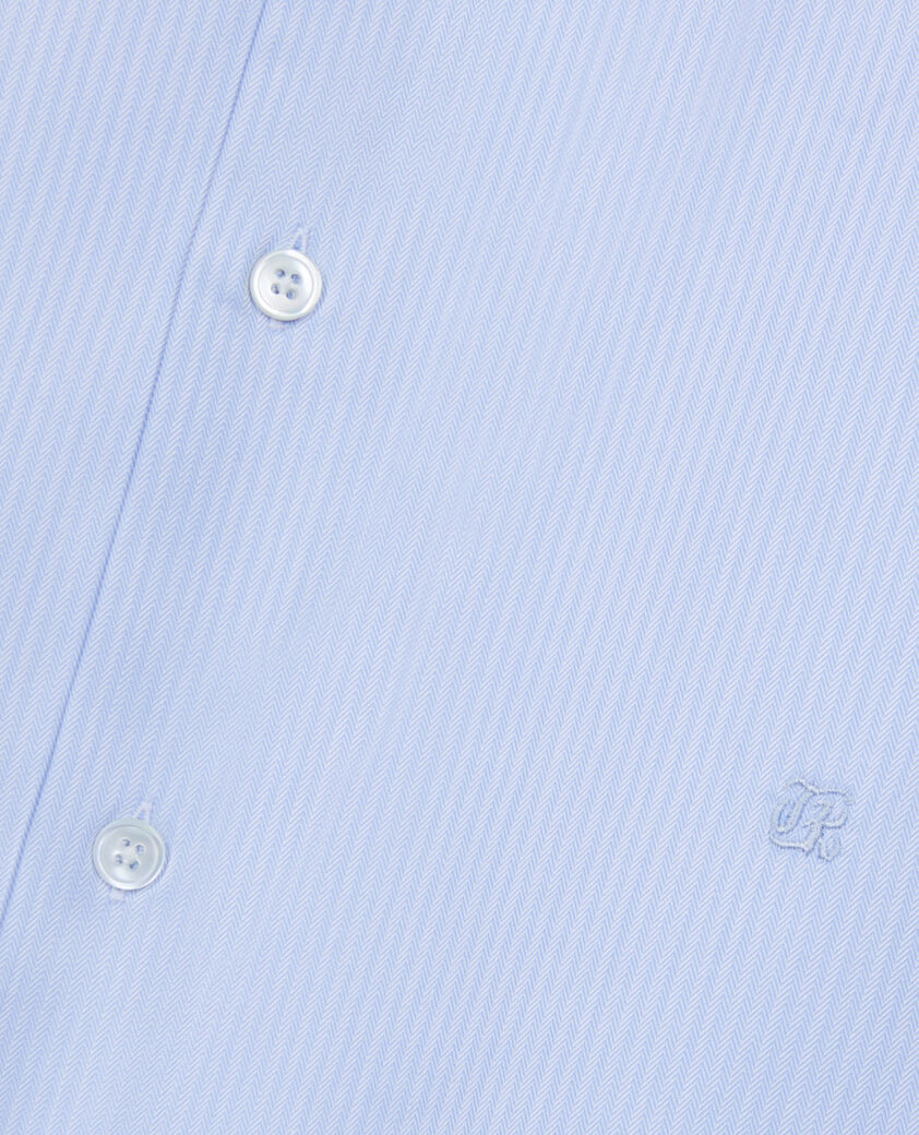 The Kooples HOMBRE BLUE WHITE camisa formal rayas chevron azul