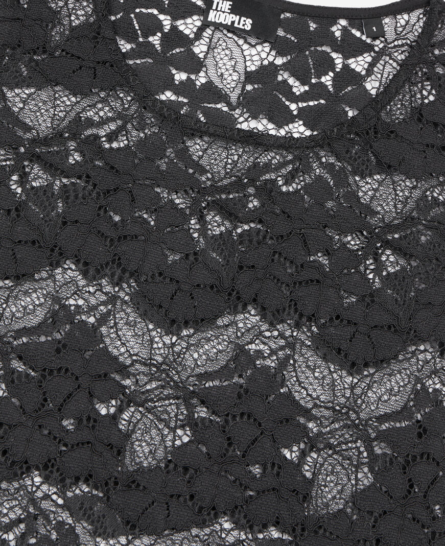 The Kooples WOMEN BLACK black lace top