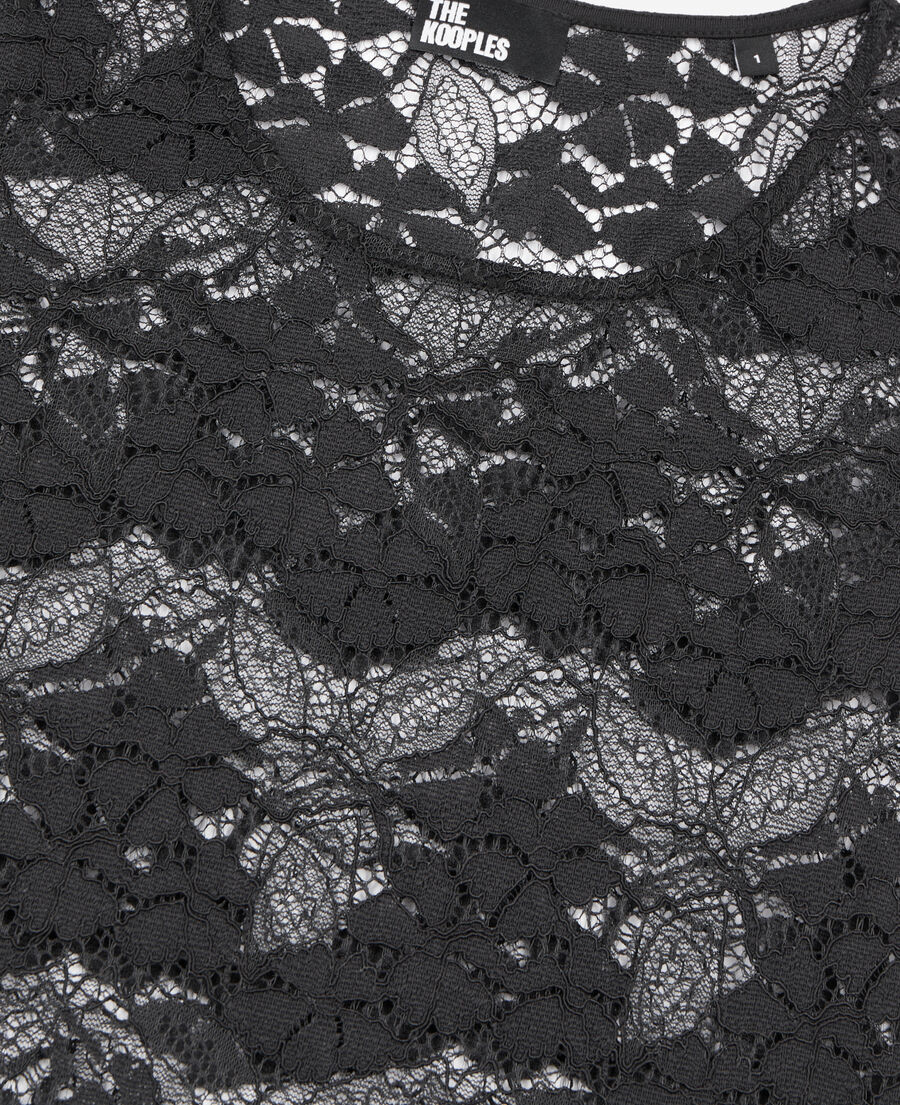 The Kooples WOMEN BLACK black lace top