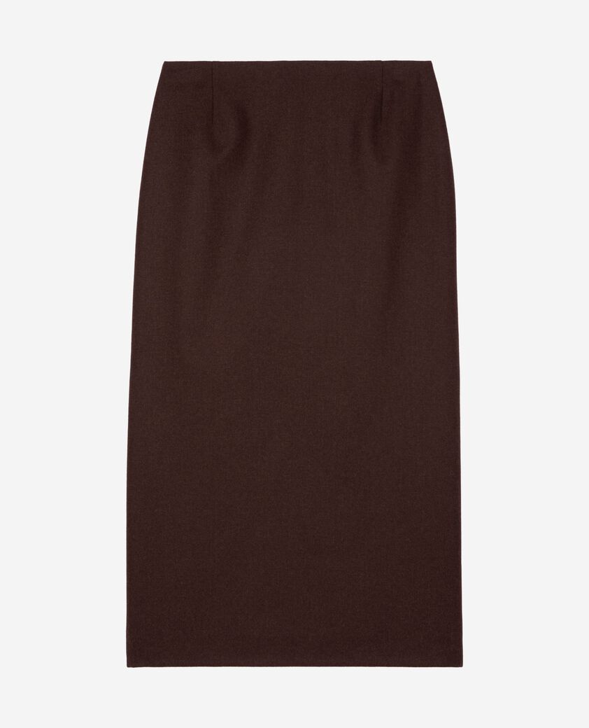 The Kooples DAMEN BROWN langer bleistiftrock braun