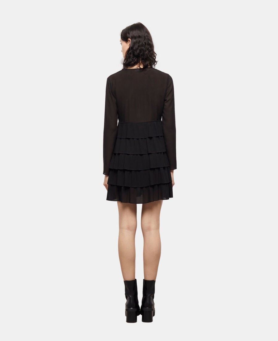 The Kooples FEMME BLACK robe courte noire