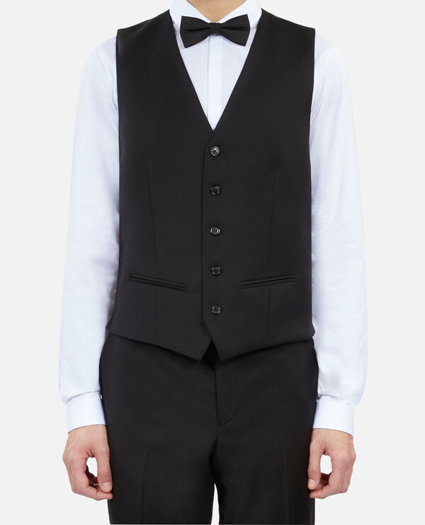 The Kooples HOMME BLACK nœud papillon en soie noir