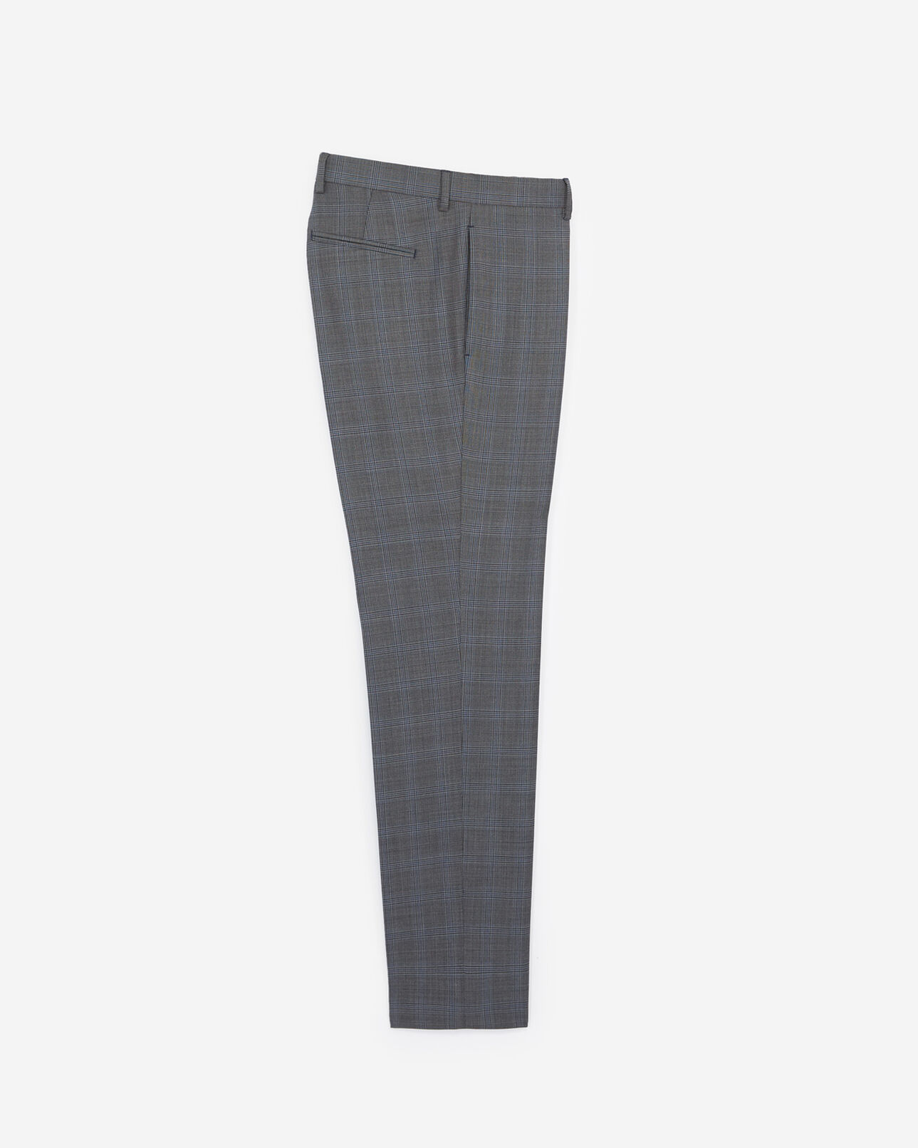 The Kooples HOMME GREY-NAVY pantalon imprimé laine gris clair