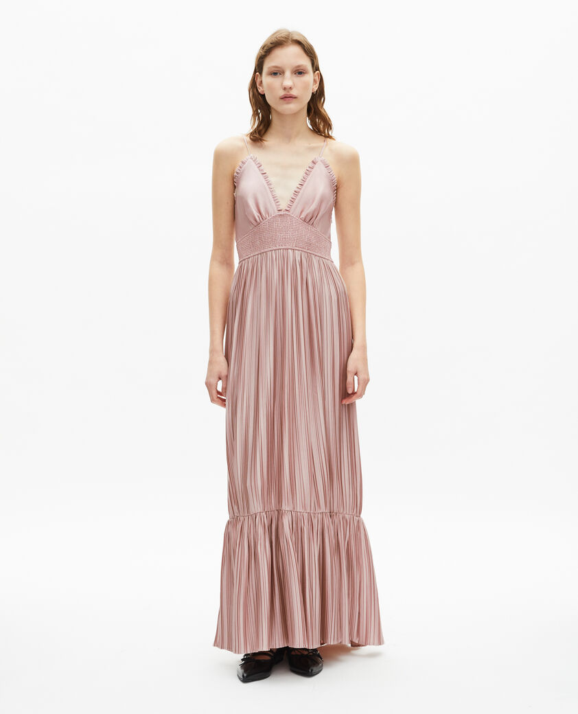 The Kooples FEMME LILA robe longue rose