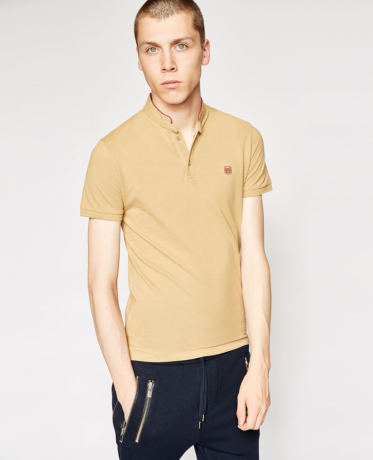 Camel polo deals shirt