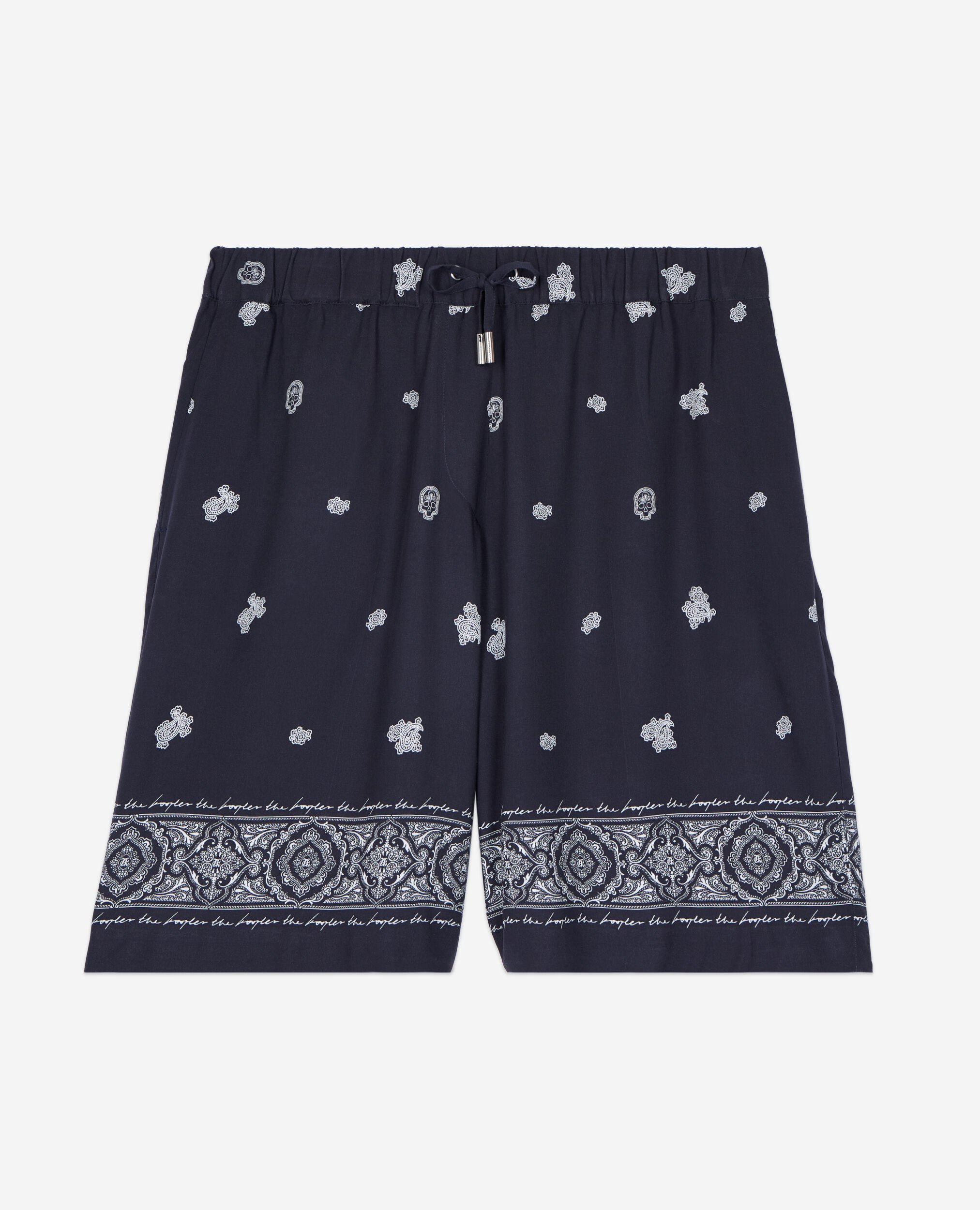 Short imprimé bleu marine, NAVY / WHITE, hi-res image number null