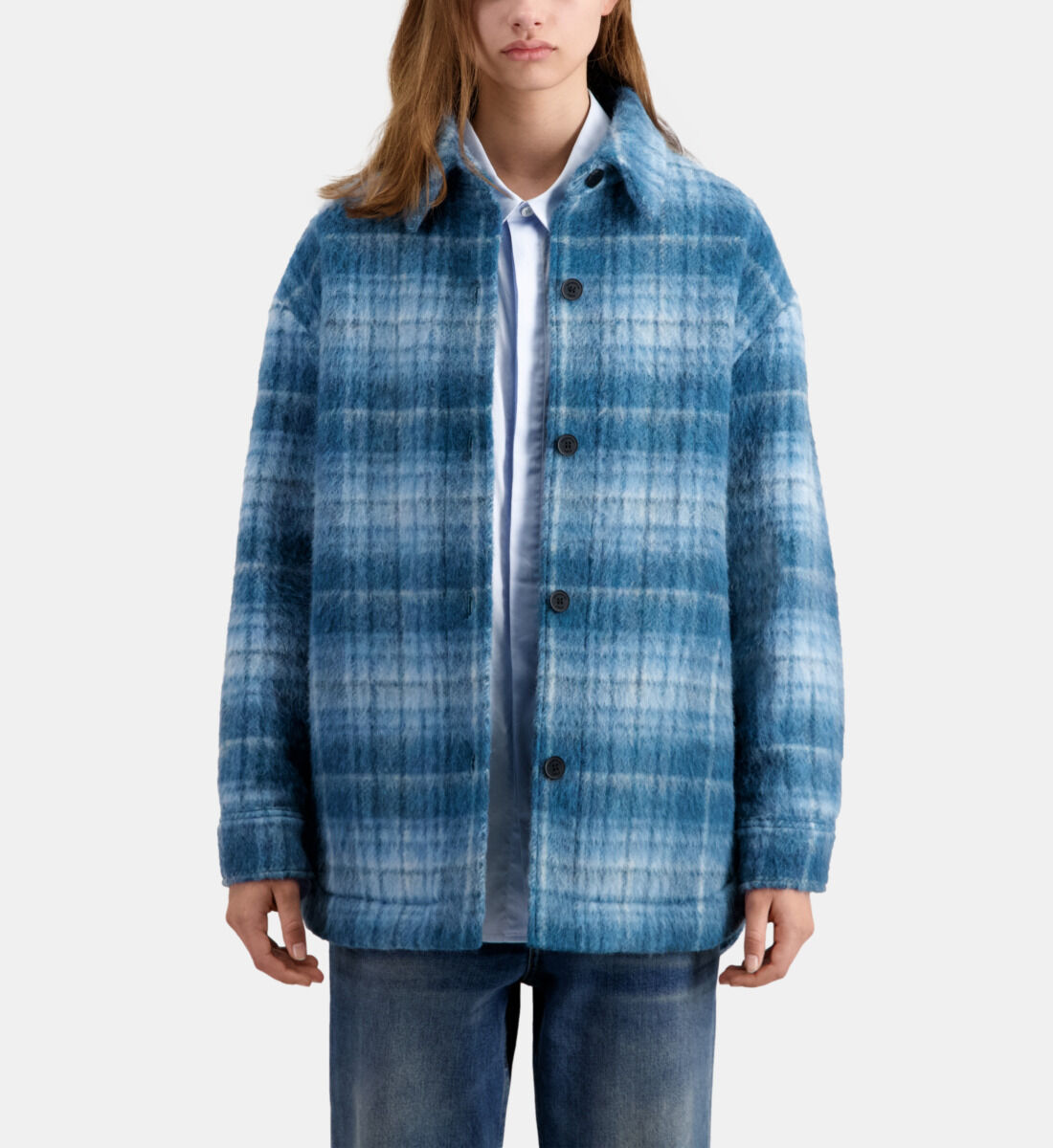 Sobrecamisa cuadros on sale azul