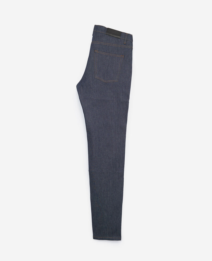 slim-fit dark blue vintage jeans