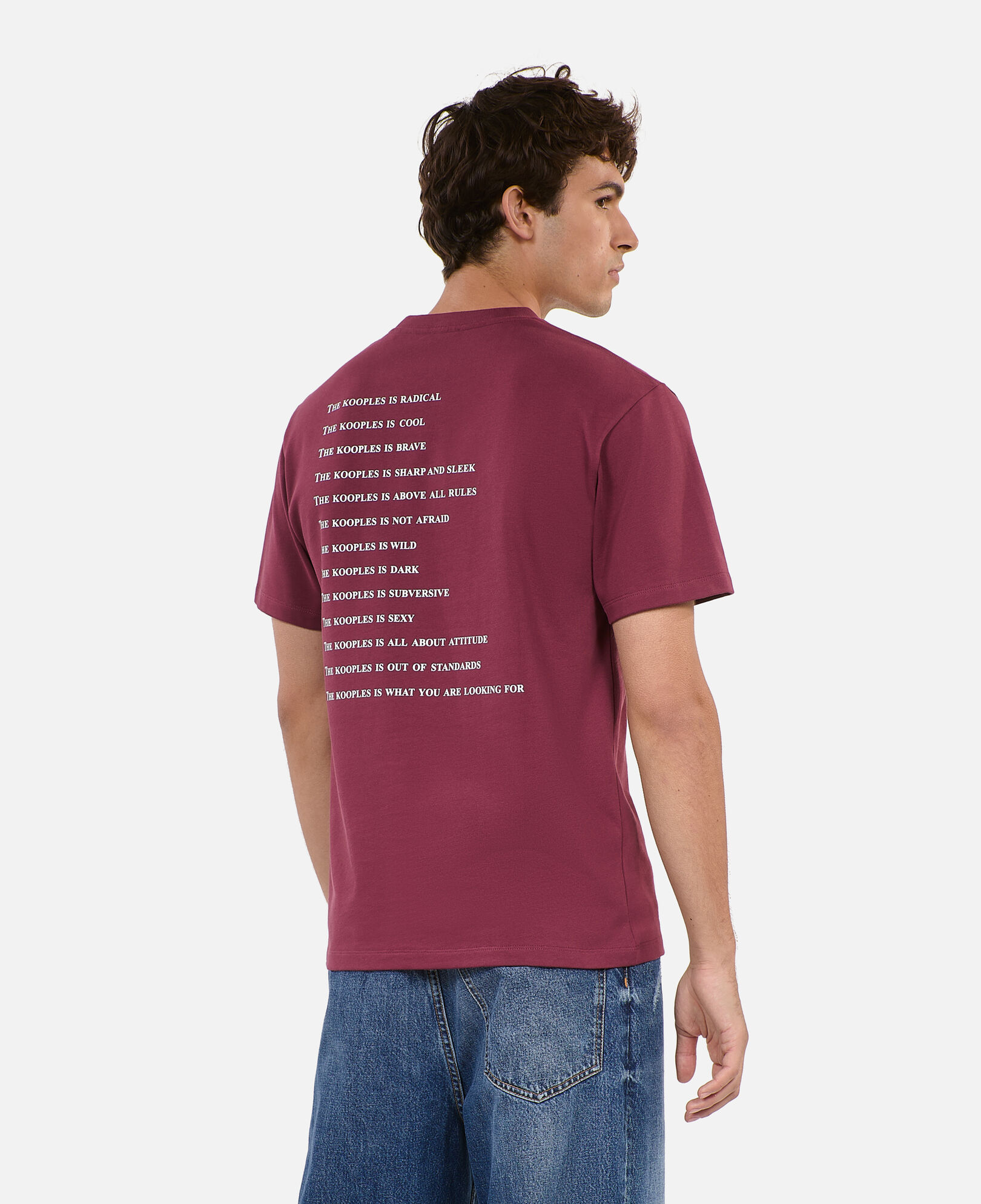 The Kooples HOMBRE BURGUNDY camiseta what is burdeos