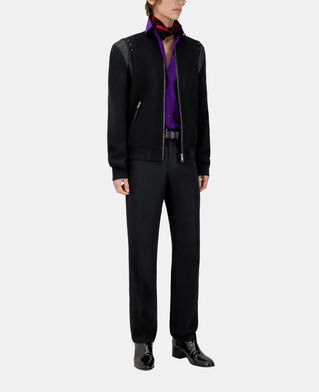 The Kooples MEN BLACK black jacket with studs