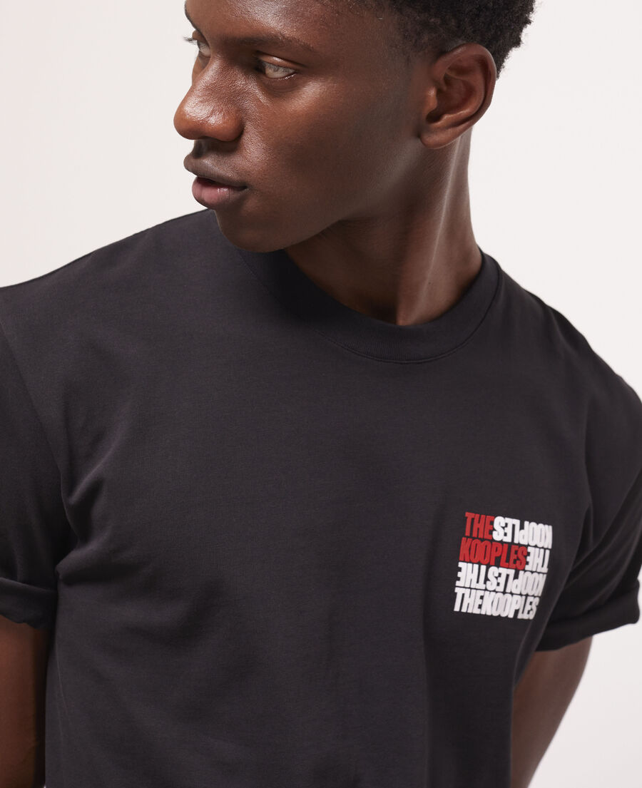 t-shirt logo the kooples noir