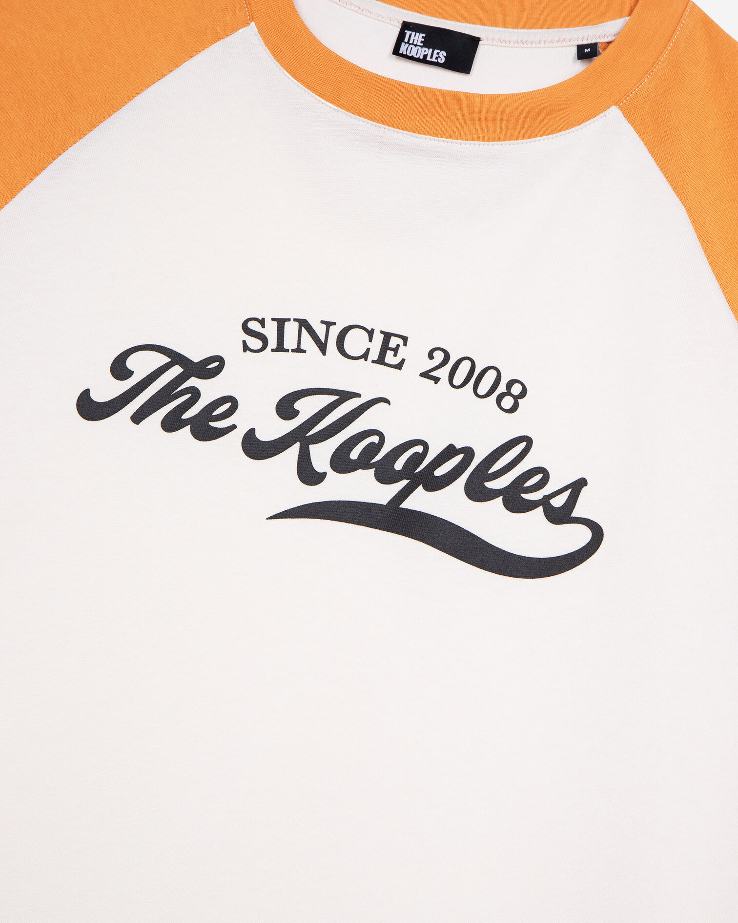 T-shirt with ecru logo screen print, ECRU, hi-res image number null