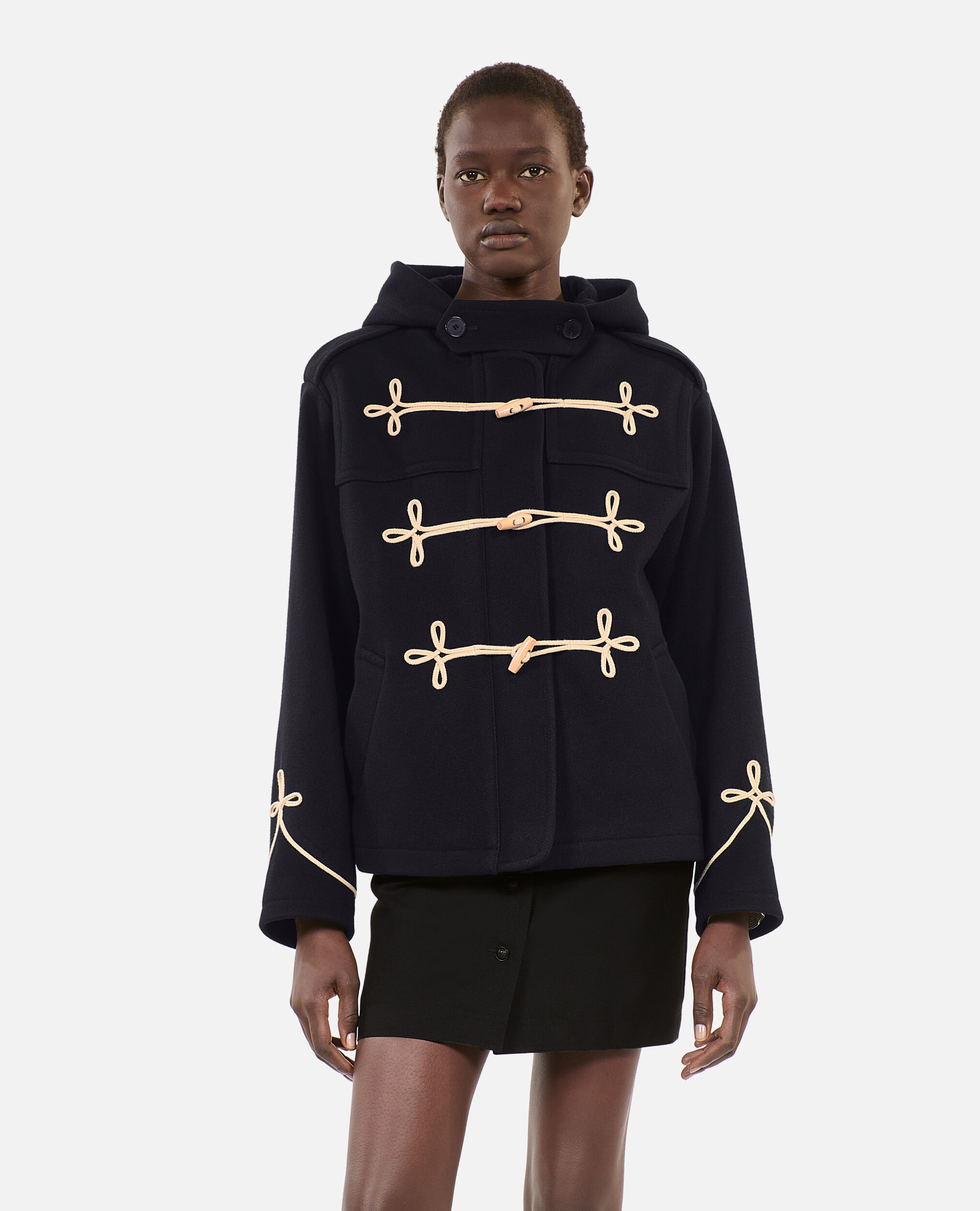 Hooded skirt coat sales